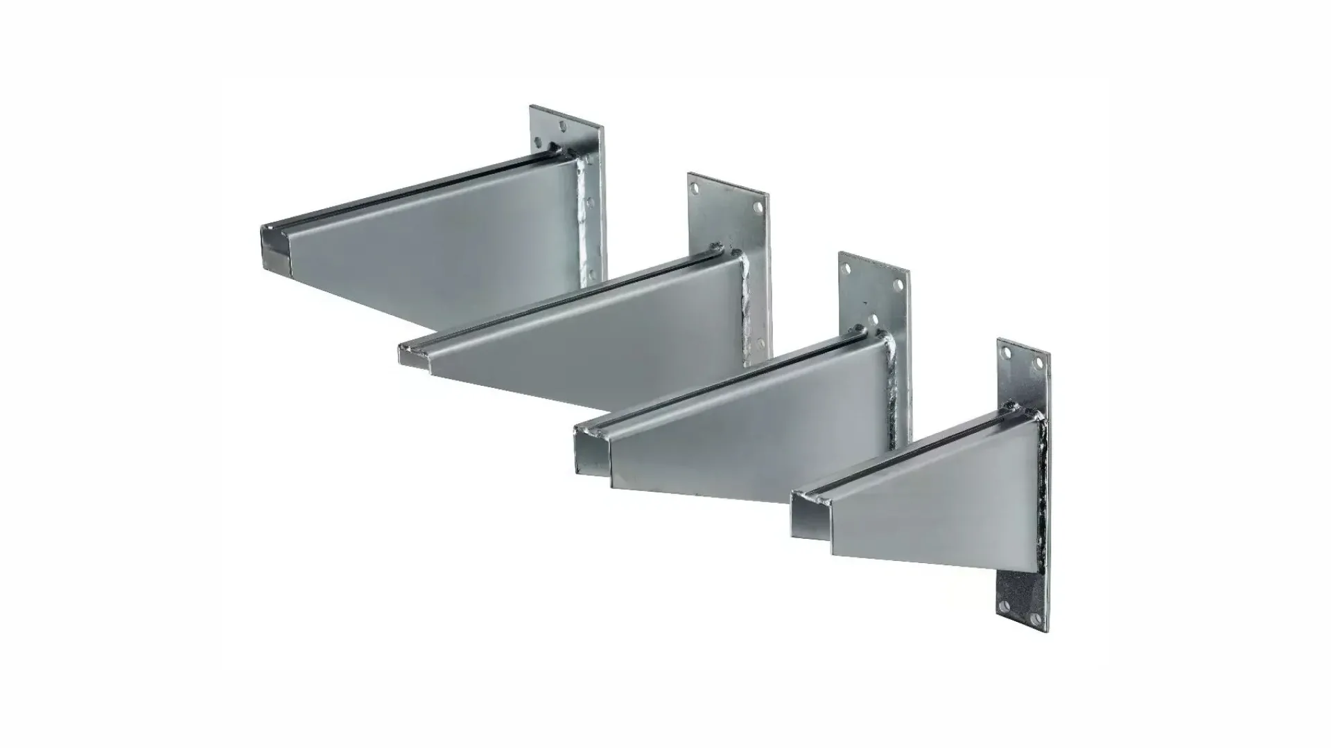 Кронштейн для желоба  с порошковым покрытием RAL 9010 220х200 мм